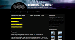 Desktop Screenshot of kovatchsalesandservice.com